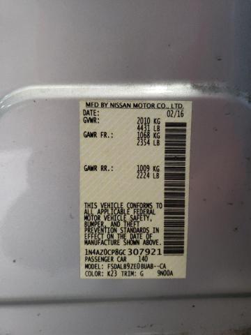 Photo 10 from auction – 2016 NISSAN LEAF S with VIN 1N4AZ0CP8GC307921