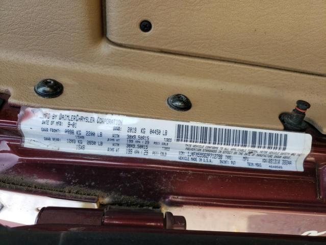 Photo 10 from auction – 2002 JEEP WRANGLER / with VIN 1J4FA59S62P712798