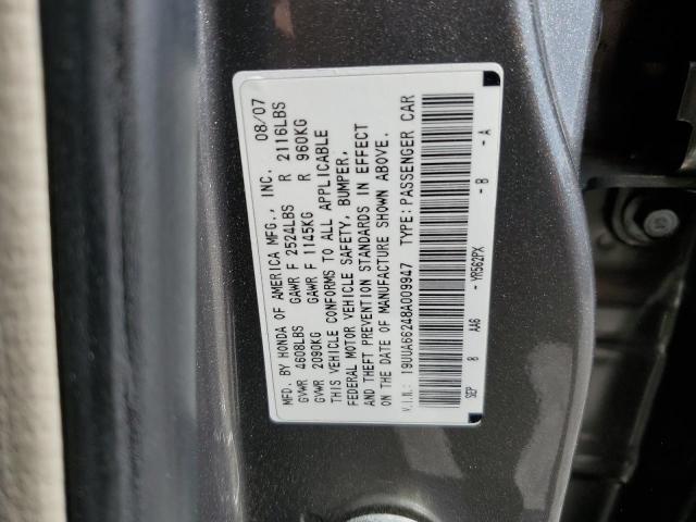 Photo 10 from auction – 2008 ACURA TL with VIN 19UUA66248A009947