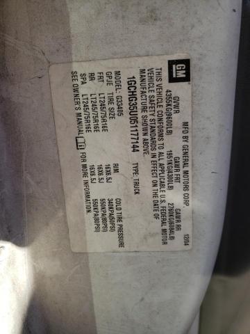 Photo 10 from auction – 2005 CHEVROLET EXPRESS G3 with VIN 1GCHG35U051177144