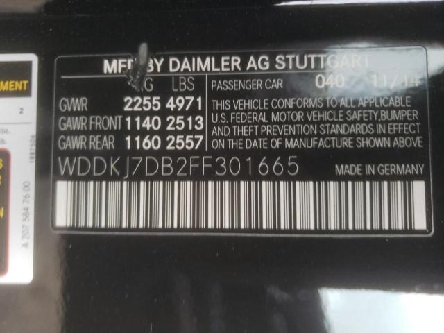 Photo 10 from auction – 2015 MERCEDES-BENZ E 550 with VIN WDDKJ7DB2FF301665