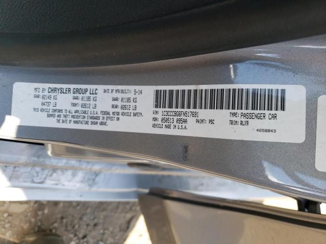 Photo 10 from auction – 2015 CHRYSLER 200 S with VIN 1C3CCCBG6FN517691