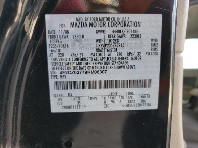 Photo 10 from auction – 2009 MAZDA TRIBUTE I with VIN 4F2CZ02779KM06307