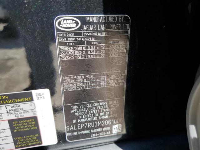 Photo 10 from auction – 2021 LAND ROVER DEFENDER 1 with VIN SALEP7RU3M2061006