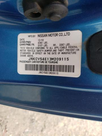 Photo 10 from auction – 2003 INFINITI G35 with VIN JNKCV54E13M209115