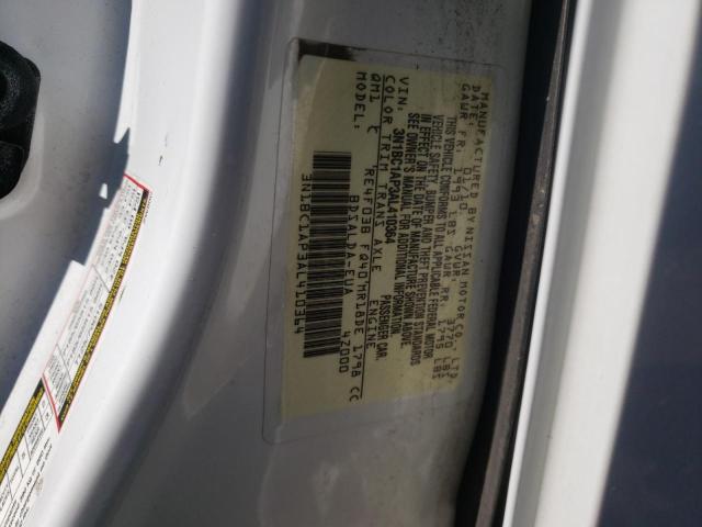 Photo 10 from auction – 2010 NISSAN VERSA S with VIN 3N1BC1AP3AL410364
