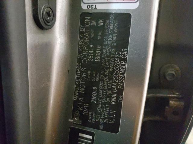 Photo 10 from auction – 2012 KIA FORTE EX with VIN KNAFU4A25C5528420