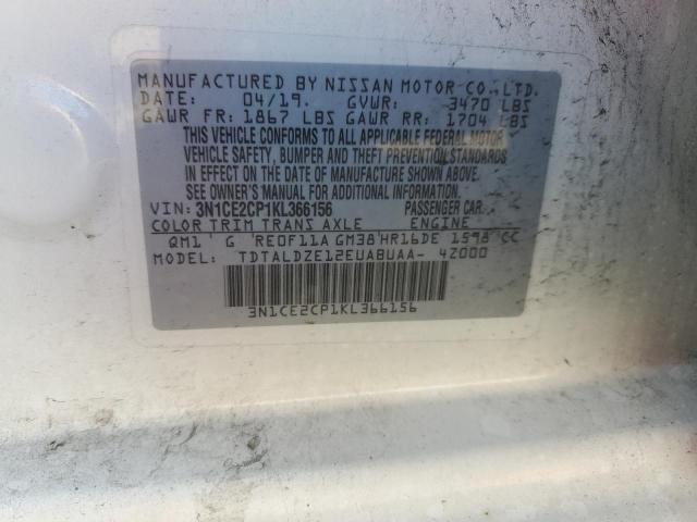 Photo 10 from auction – 2019 NISSAN VERSA NOTE with VIN 3N1CE2CP1KL366156