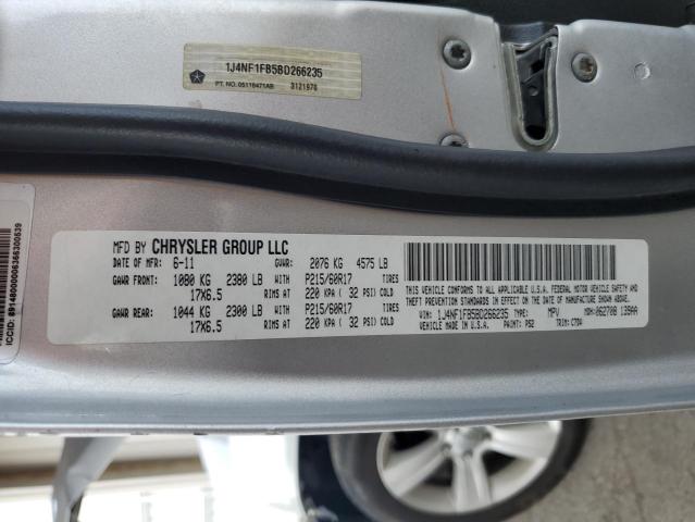 Photo 10 from auction – 2011 JEEP COMPASS SP with VIN 1J4NF1FB5BD266235
