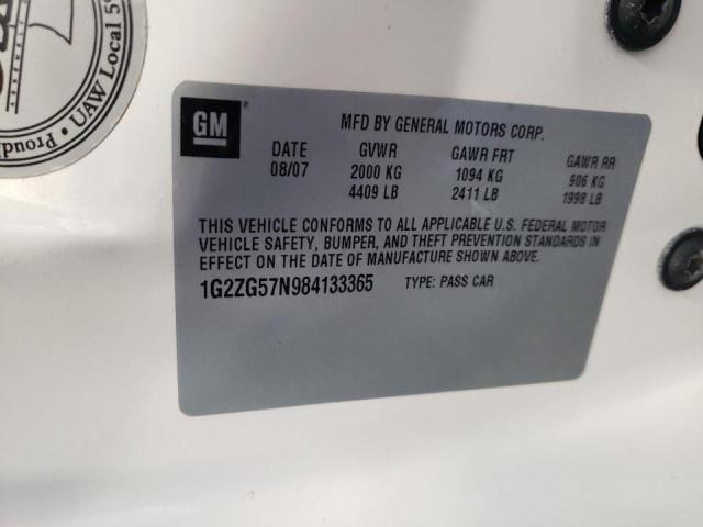 Photo 10 from auction – 2008 PONTIAC G6 BASE with VIN 1G2ZG57N984133365