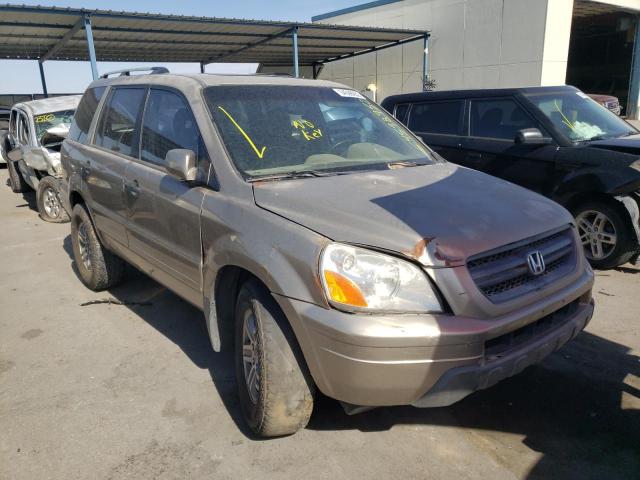HONDA PILOT EXL 2005 with VIN 2HKYF18715H528438 - Photo from auction