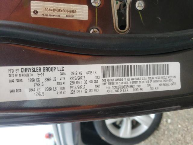 Photo 10 from auction – 2014 JEEP PATRIOT LI with VIN 1C4NJPCBXED849982