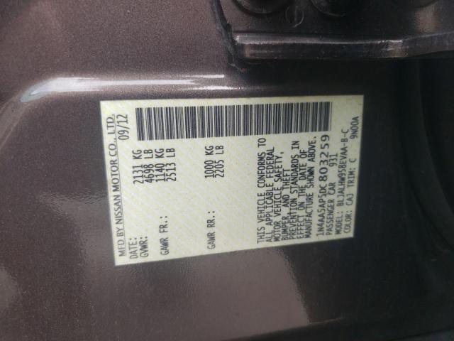 Zdjęcie 10 z aukcji – 2013 NISSAN MAXIMA S z VIN 1N4AA5AP5DC803259