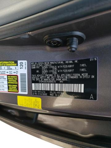 Photo 10 from auction – 2016 TOYOTA SIENNA XLE with VIN 5TDYK3DC4GS699210