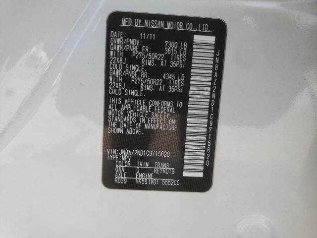 Photo 10 from auction – 2012 INFINITI QX56 with VIN JN8AZ2ND1C9715620