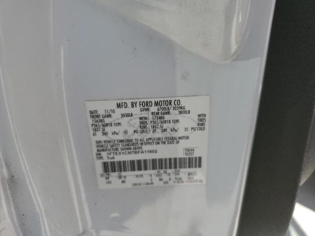 Photo 10 from auction – 2011 FORD F150 SUPER with VIN 1FTEX1CM7BFA11602