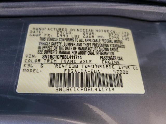 Photo 10 from auction – 2011 NISSAN VERSA S with VIN 3N1BC1CP0BL411714