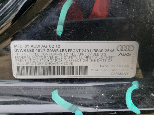 Photo 10 from auction – 2010 AUDI A4 PREMIUM with VIN WAUBFAFL1AN052897