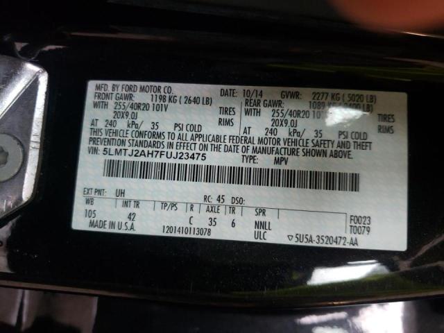 Photo 10 from auction – 2015 LINCOLN MKC with VIN 5LMTJ2AH7FUJ23475