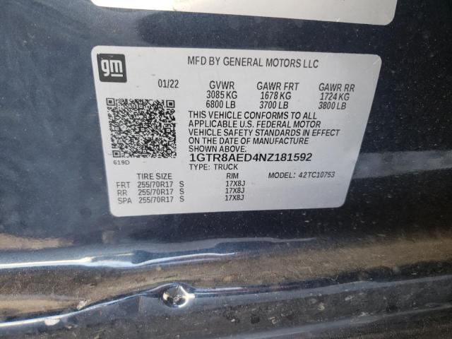 Photo 10 from auction – 2022 GMC SIERRA LIM with VIN 1GTR8AED4NZ181592