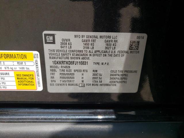 Photo 10 from auction – 2015 GMC ACADIA DEN with VIN 1GKKRTKD8FJ116831