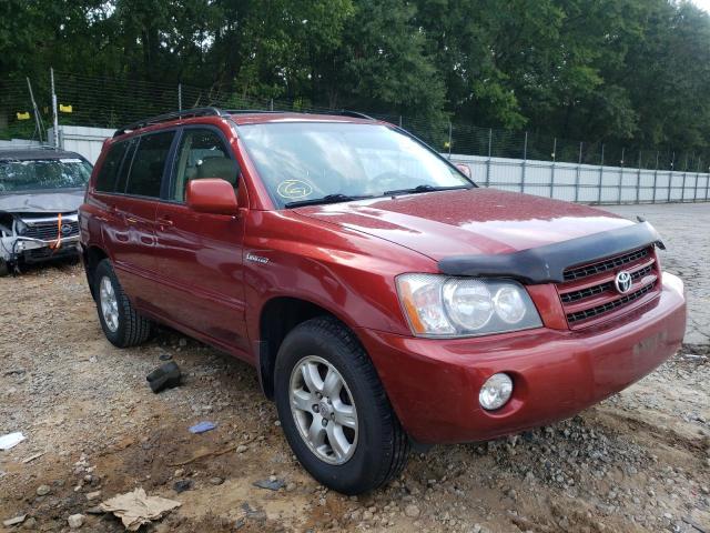 TOYOTA HIGHLANDER 2001 with VIN JTEHF21A310034628 - Photo from auction