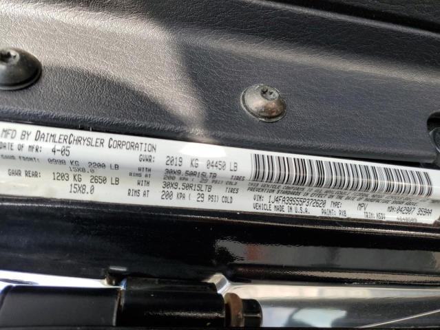 Photo 10 from auction – 2005 JEEP WRANGLER X with VIN 1J4FA39S55P372620
