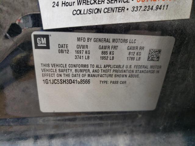 Photo 10 from auction – 2013 CHEVROLET SONIC with VIN 1G1JC5SH3D4108566