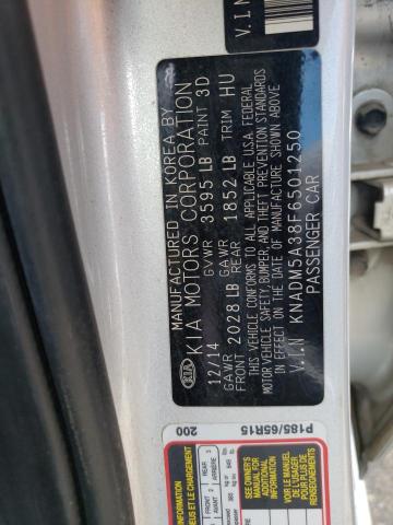 Photo 10 from auction – 2015 KIA RIO LX with VIN KNADM5A38F6501250