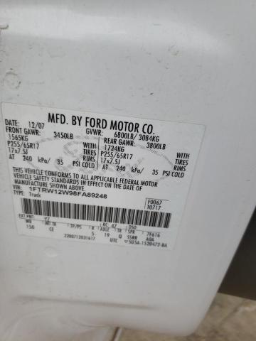 Photo 10 from auction – 2008 FORD F150 SUPER with VIN 1FTRW12W98FA89248