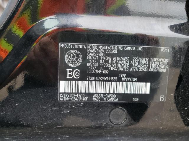 Photo 10 from auction – 2011 TOYOTA RAV4 with VIN 2T3BF4DV2BW141655