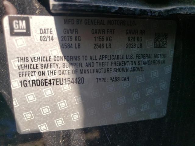Photo 10 from auction – 2014 CHEVROLET VOLT with VIN 1G1RD6E47EU154420