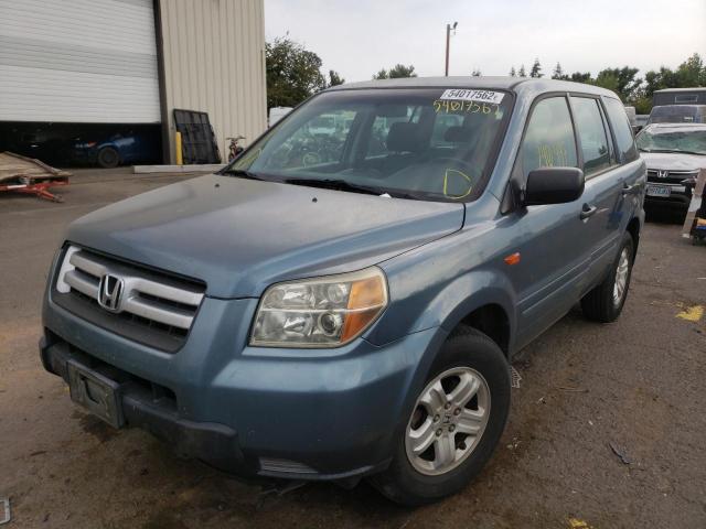 Photo 2 from auction – 2006 HONDA PILOT LX with VIN 5FNYF28186B052190