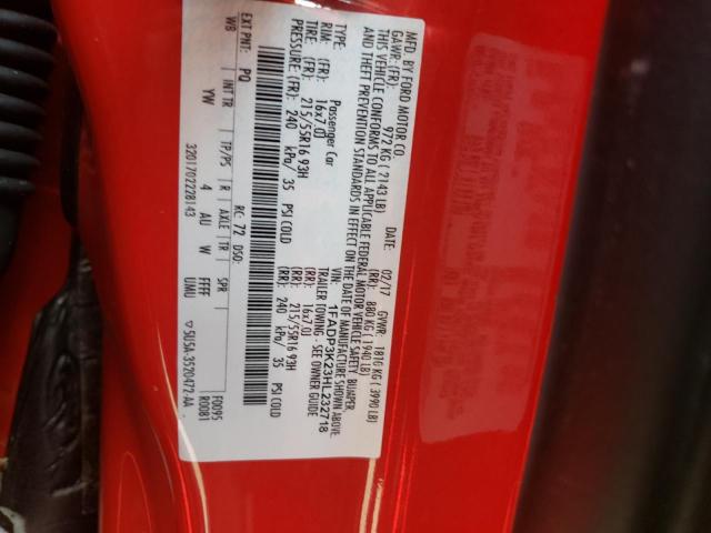 Photo 10 from auction – 2017 FORD FOCUS SE with VIN 1FADP3K23HL232718