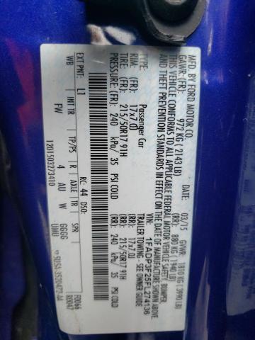 Photo 10 from auction – 2015 FORD FOCUS SE with VIN 1FADP3F25FL274136