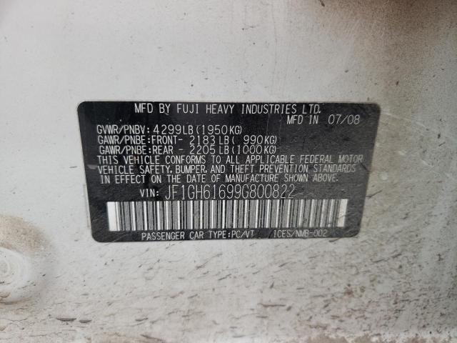 Photo 10 from auction – 2009 SUBARU IMPREZA 2. with VIN JF1GH61699G800822