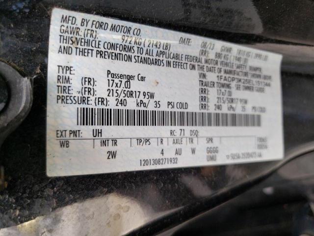 Zdjęcie 10 z aukcji – 2014 FORD FOCUS SE z VIN 1FADP3K25EL151344