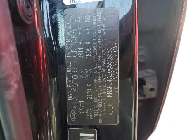 Zdjęcie 10 z aukcji – 2012 KIA FORTE EX z VIN KNAFU4A20C5515350