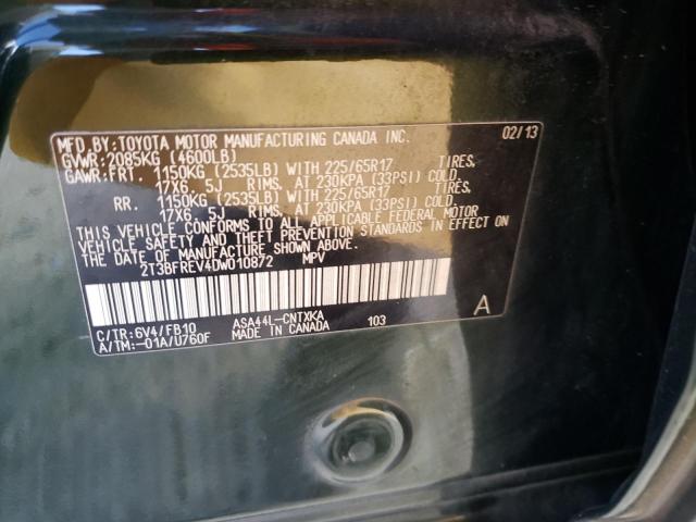 Photo 10 from auction – 2013 TOYOTA RAV4 LE with VIN 2T3BFREV4DW010872