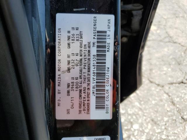 Photo 10 from auction – 2011 MAZDA 3 I with VIN JM1BL1VF6B1481338