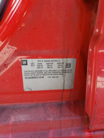 Photo 10 from auction – 2012 CHEVROLET SONIC LS with VIN 1G1JA6SHXC4113144