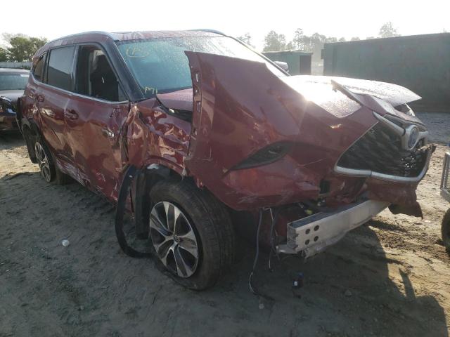 TOYOTA HIGHLANDER 2021 with VIN 5TDHBRCH4MS036991 - Photo from auction
