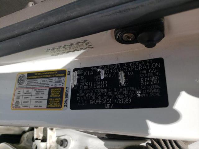 Photo 10 from auction – 2015 KIA SPORTAGE L with VIN KNDPBCAC4F7781589