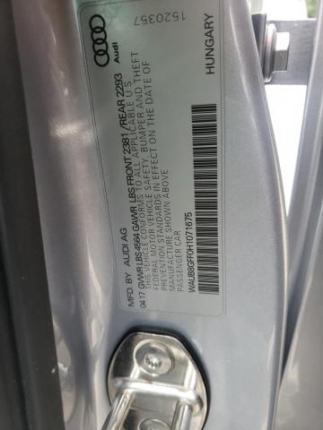 Photo 10 from auction – 2017 AUDI A3 PREMIUM with VIN WAUB8GFF0H1071675