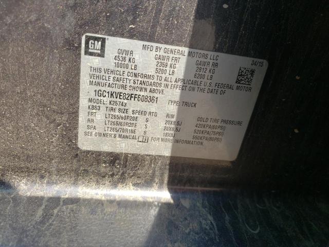 Photo 10 from auction – 2015 CHEVROLET SILVERADO with VIN 1GC1KVE82FF608361