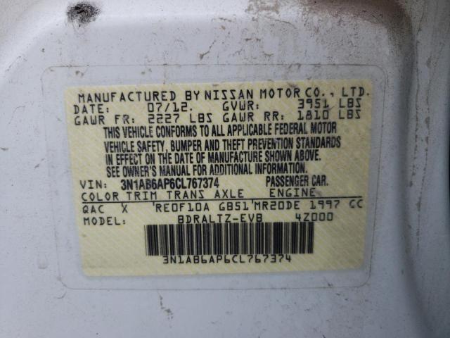 Photo 10 from auction – 2012 NISSAN SENTRA 2.0 with VIN 3N1AB6AP6CL767374
