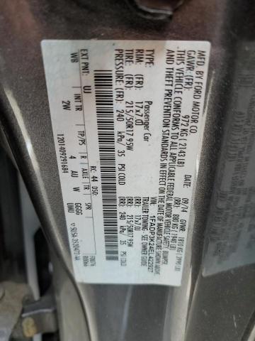 Photo 10 from auction – 2014 FORD FOCUS SE with VIN 1FADP3K24EL422927