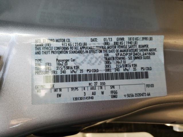 Photo 10 from auction – 2013 FORD FOCUS SE with VIN 1FADP3F24DL241609