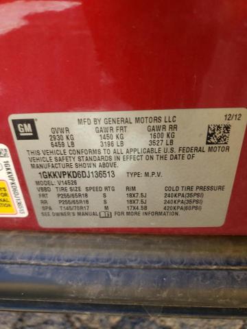Photo 10 from auction – 2013 GMC ACADIA SLE with VIN 1GKKVPKD6DJ136513