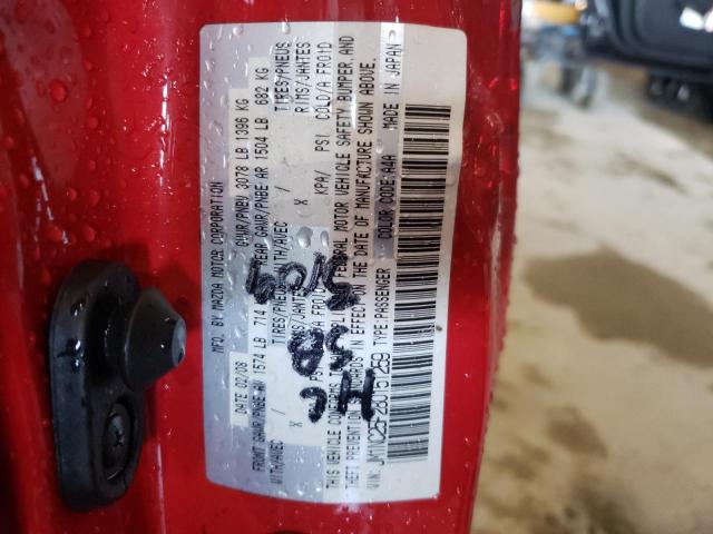 Photo 10 from auction – 2008 MAZDA MX-5 MIATA with VIN JM1NC25F280151259
